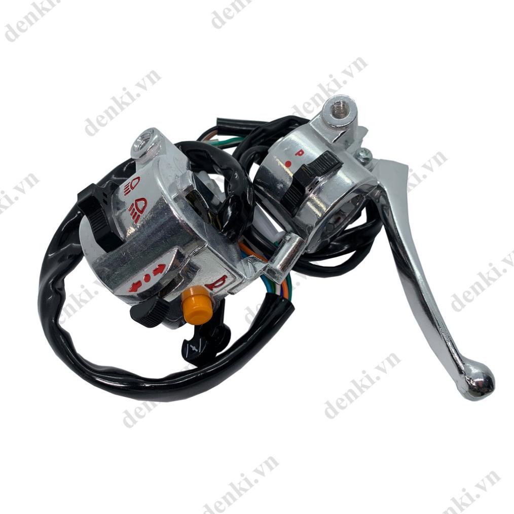 Cùm công tắc xe máy Cub 81 không đề - Giắc hộp DENKI