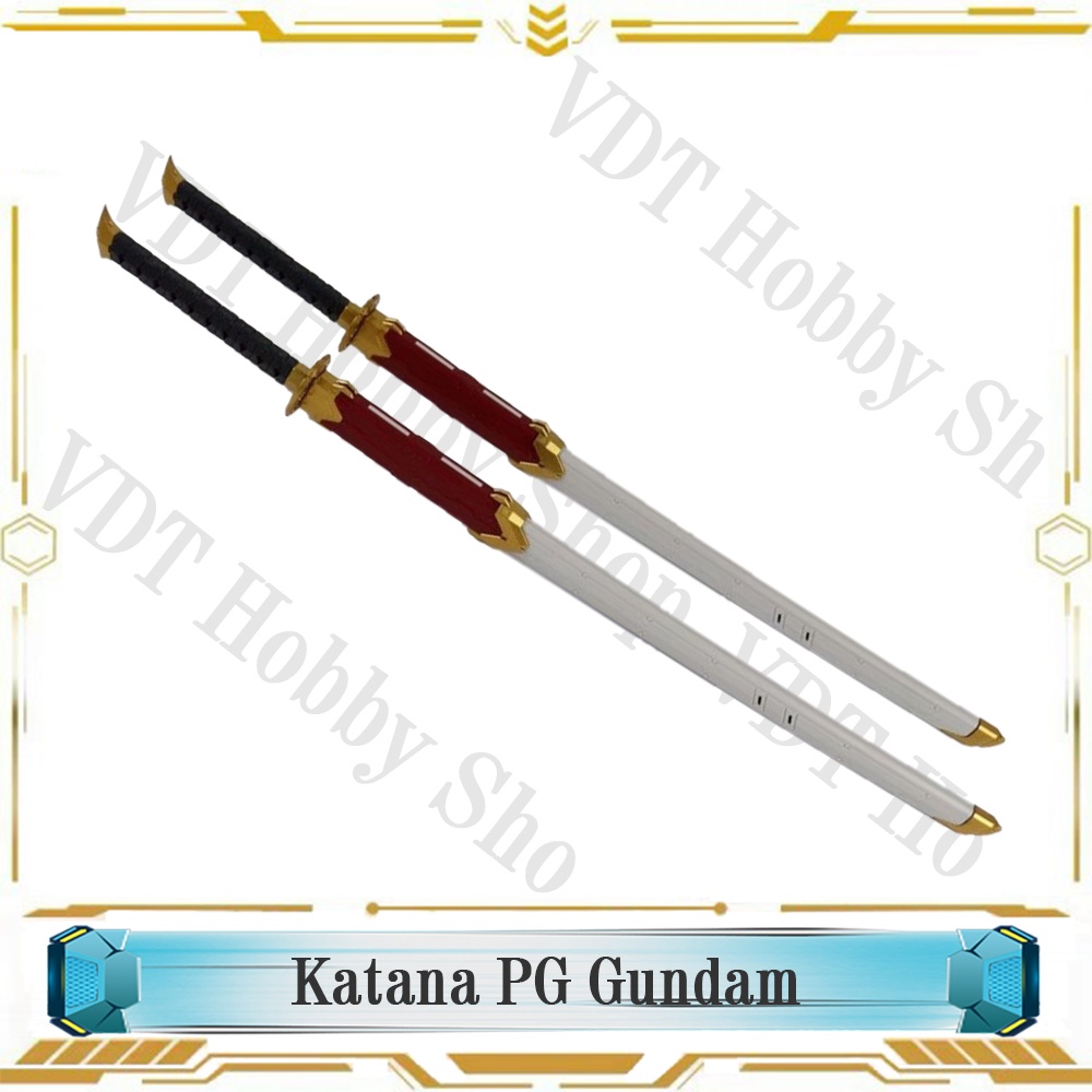 Bộ 2 cây Katana cho mô hình gunpla PG Astray Red