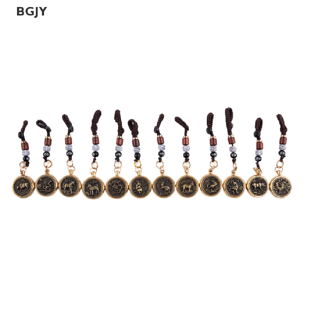 Bgjy Móc Chìa Khóa Bằng Đồng Thau Hình Động Vật Giàu Có Một Bên Làm Mặt Dây Chuyền Thủ Công Trang Trí Xe Hơi Mới