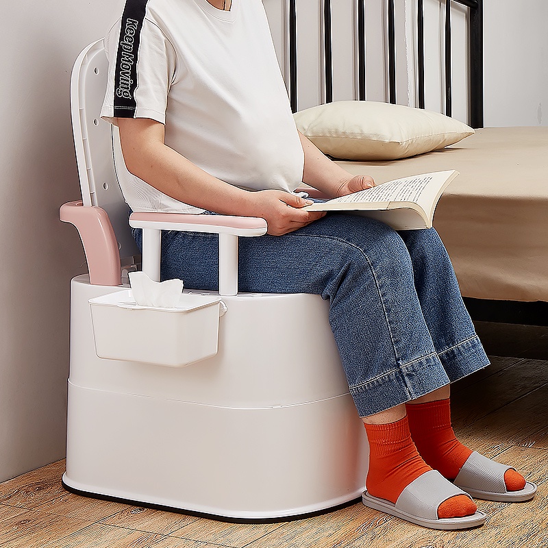 Bồn cầu di động thông minh, bô vệ sinh tiện lợi cho người già mẹ bầu người bệnh