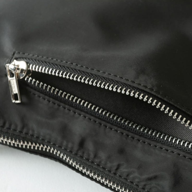 Túi Đeo Vai Màu Đen Có Khóa Kéo Phong Cách Đường Phố