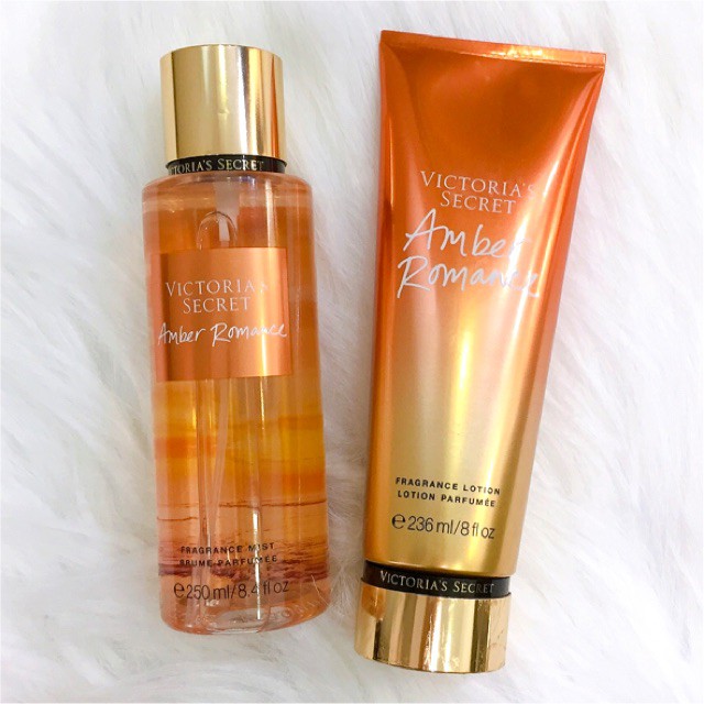 [New] Body mist Victoria Secret Amber Romance hương nước hoa