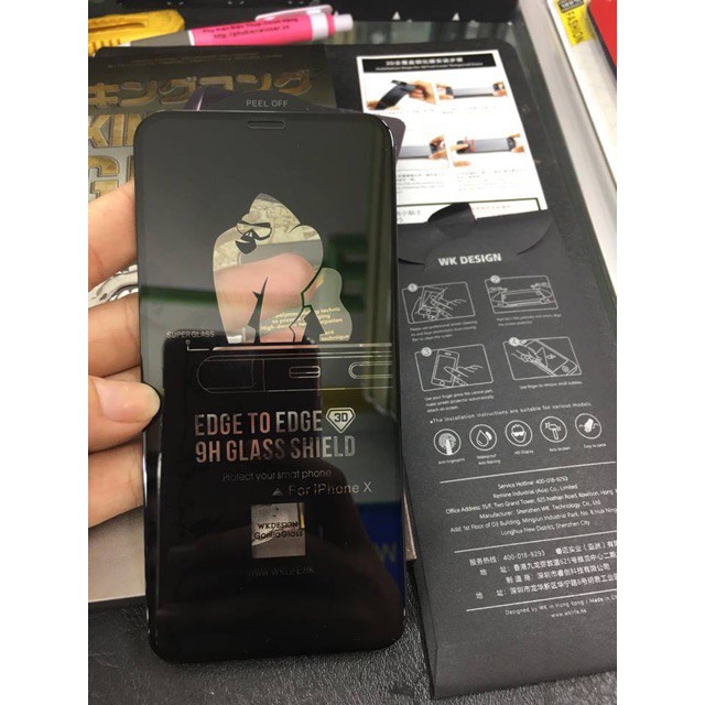 Kính Cường Lực King Kong Cho Iphone 6/6s/7/7/plus/8plus/x/ Xs Max/11/11pro/11promax Full Màn Siêu Chống Va Đập