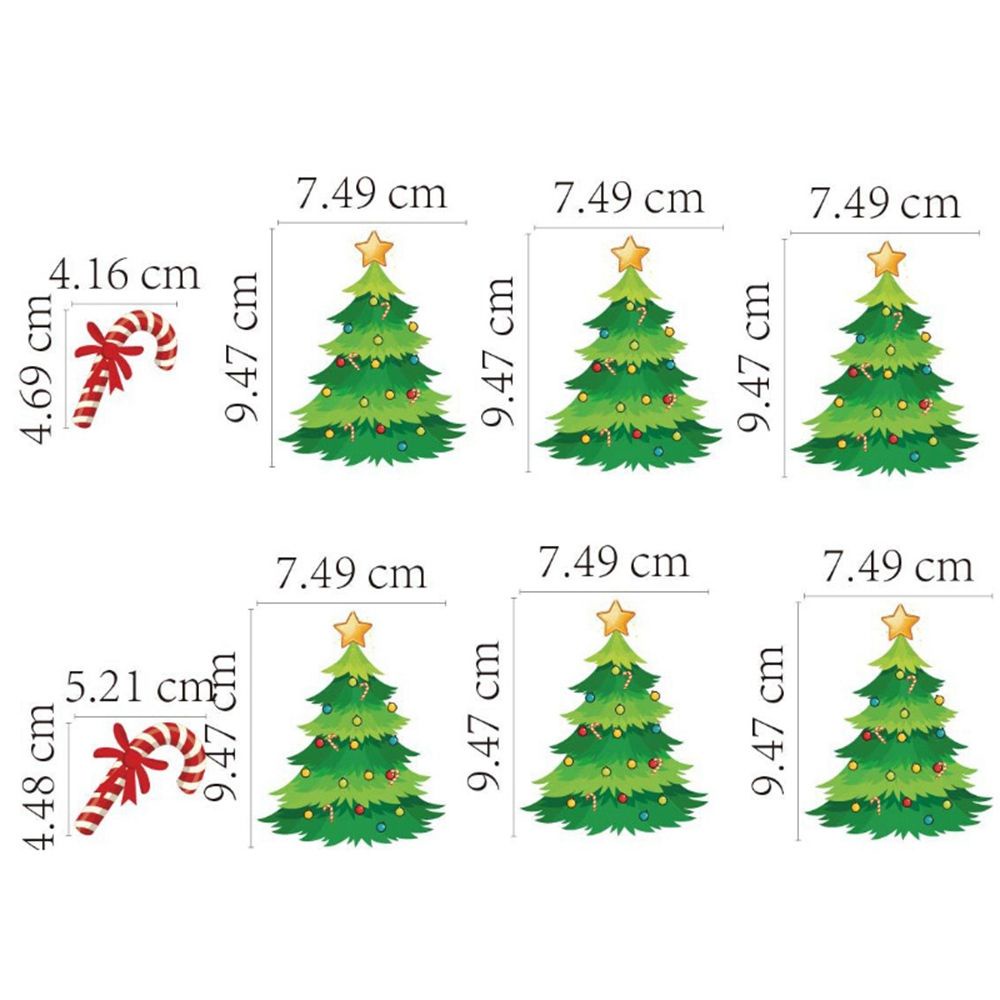 Miếng dán cửa kính 2LIFE họa tiết giáng sinh/tuần lộc/ông già noel/hoa tuyết trang trí nhà cửa