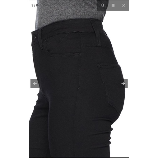 Quần tommy dáng skinny đen tuyền