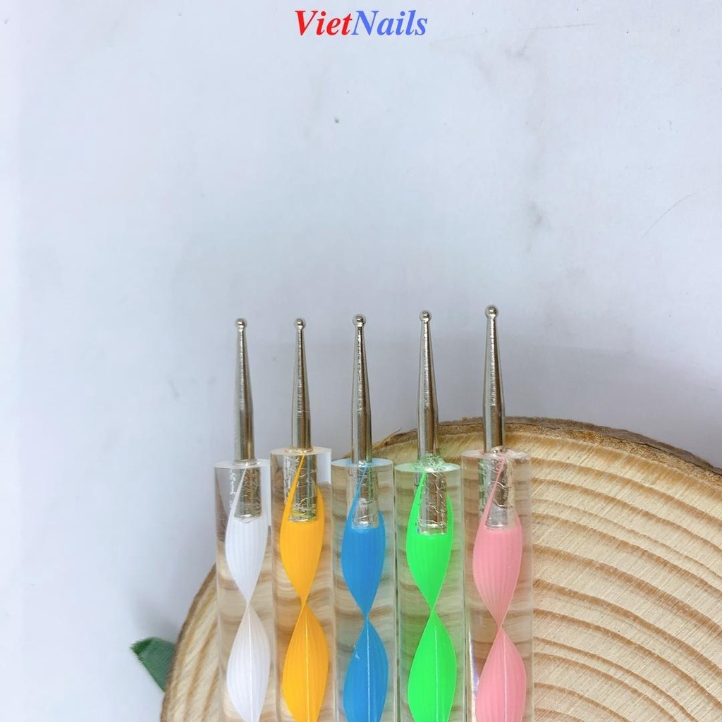 Bộ 5 Bút Chấm Bi Đủ Size - Bút Chấm Bi Vẽ Trang Trí Nail Hai Đầu.