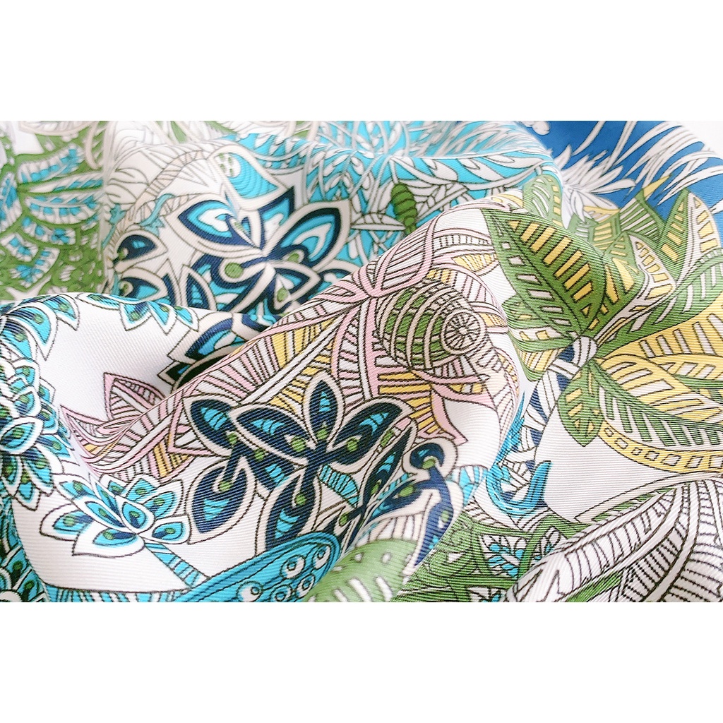 Khăn Choàng Cổ Vuông 90 * 90cm In Họa Tiết Thời Trang WJ1006-107