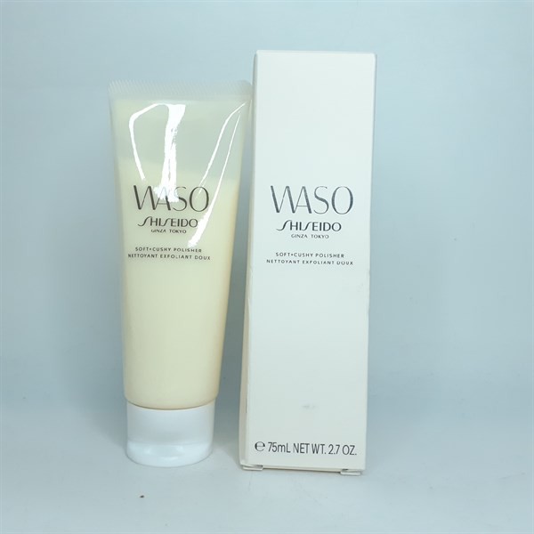 Kem tẩy da chết vật lí Shiseido Waso Soft+Cushy Polisher