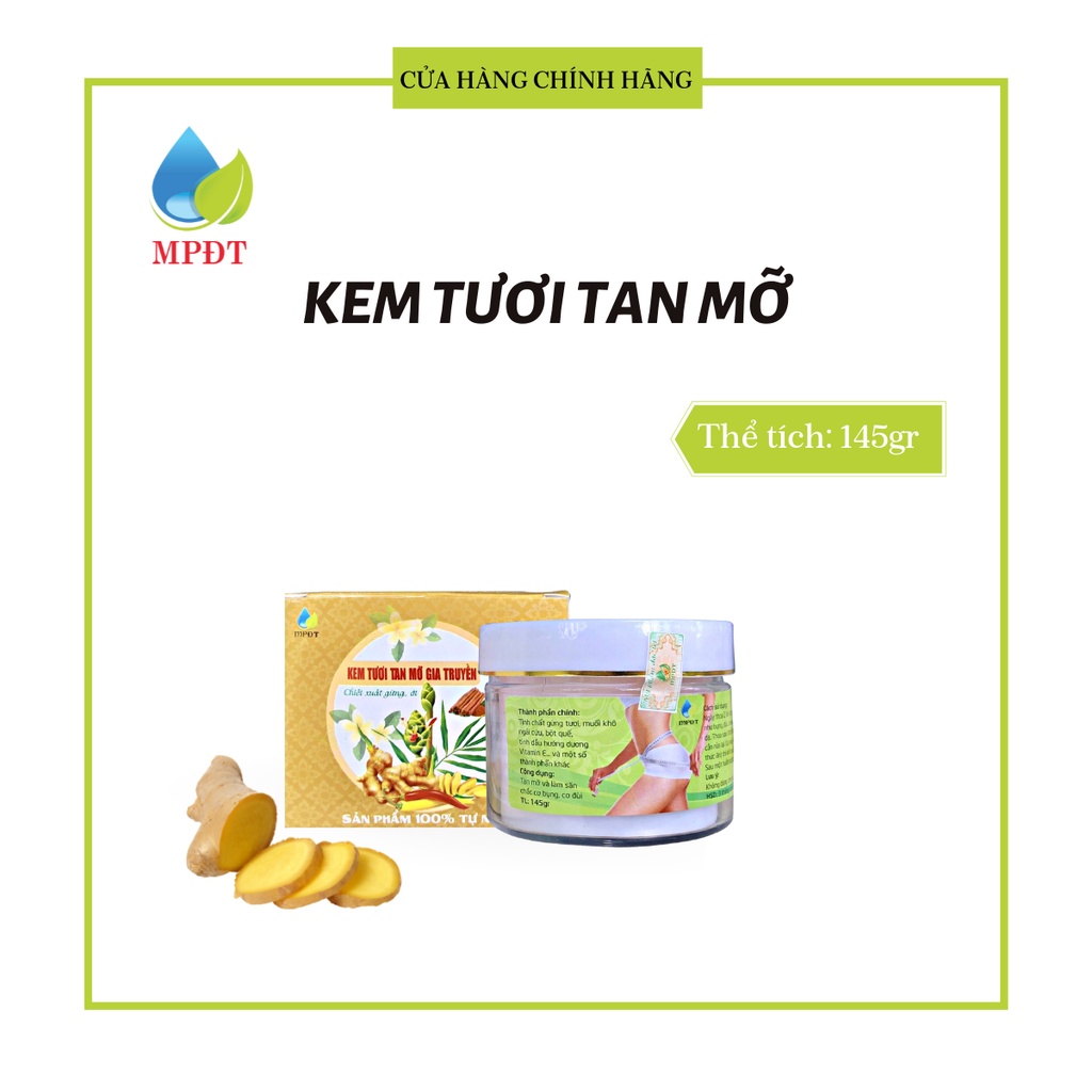 Kem tan mỡ gừng ớt không nóng rát