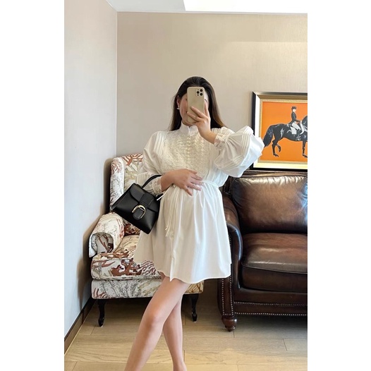 CÓ SẴN🎀Đầm ngắn quý tộc Pháp hoàng gia 𝐋𝐀𝐋𝐀𝐃𝐔𝐃𝐔 nàng thơ đi Đà Lạt, du lịch/Áo kiểu tiểu thư