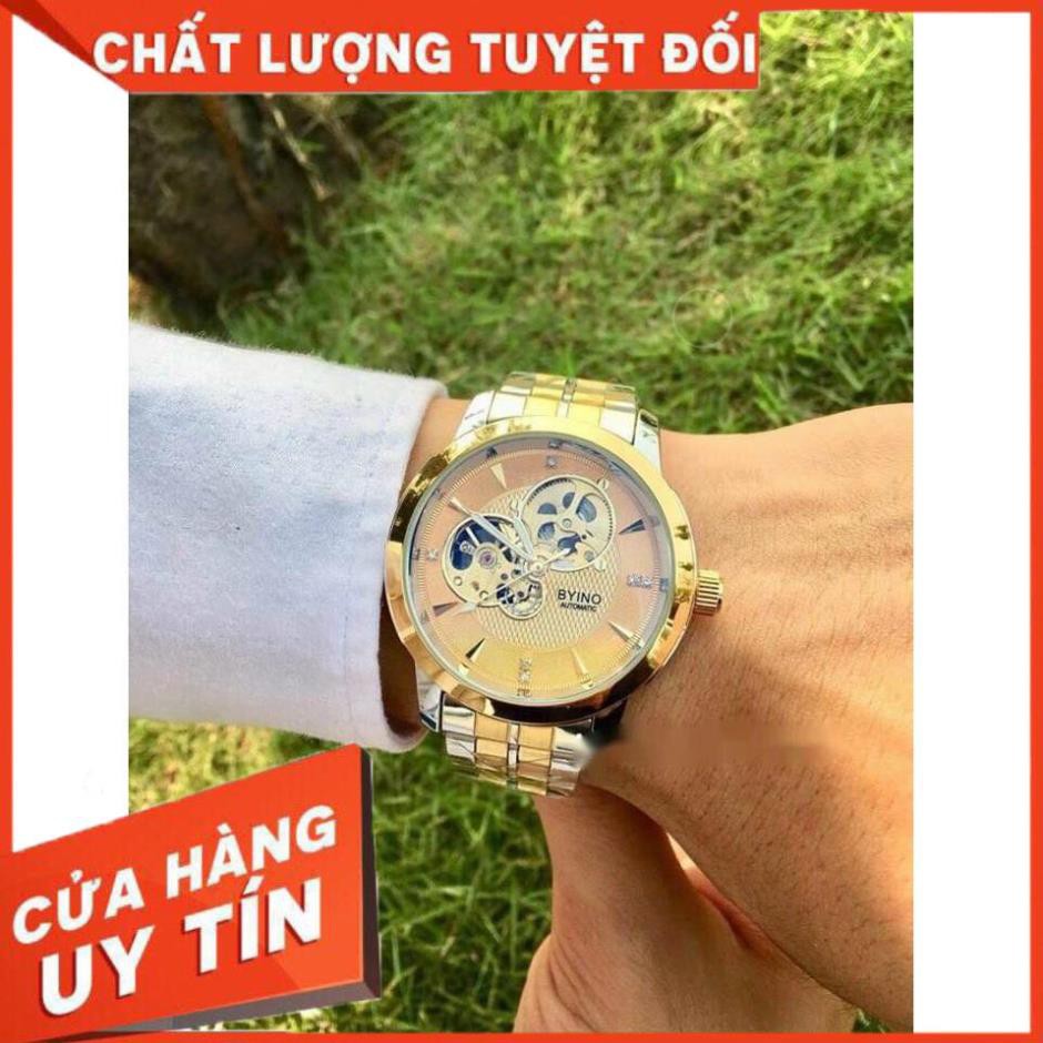 đồng hồ BYINO nam cơ lộ máy chính hãng cao cấp (tặng kèm hộp)