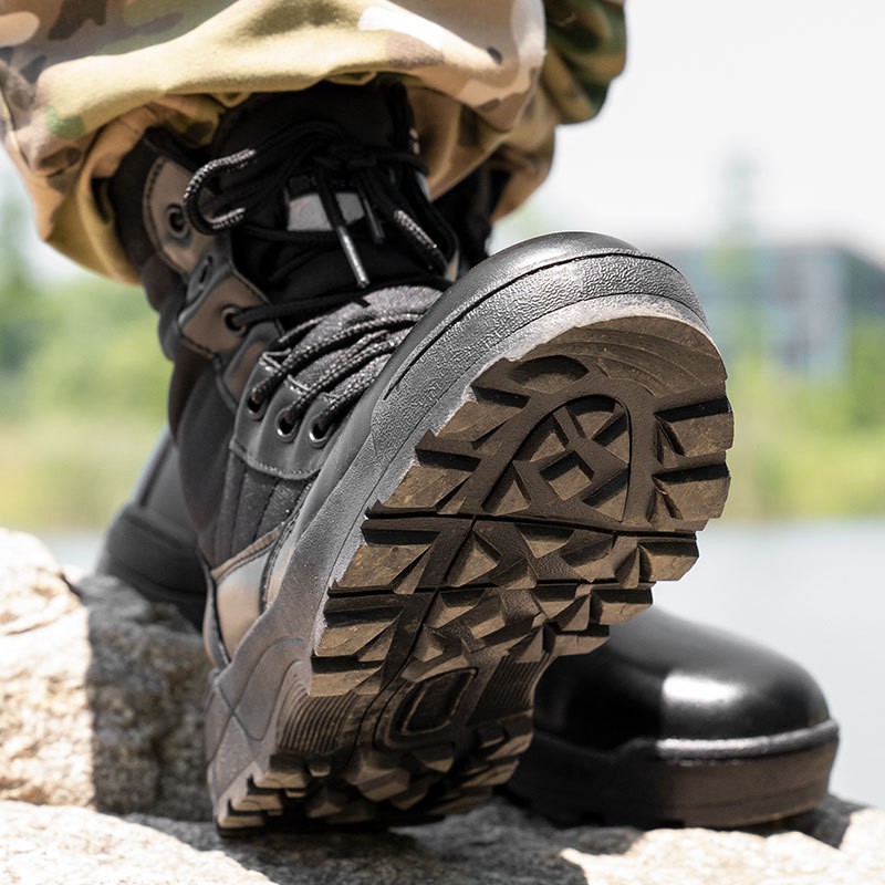 Giày Swat cao cổ màu đen đi phượt - giày chiến thuật cao cổ giá sỉ | BigBuy360 - bigbuy360.vn