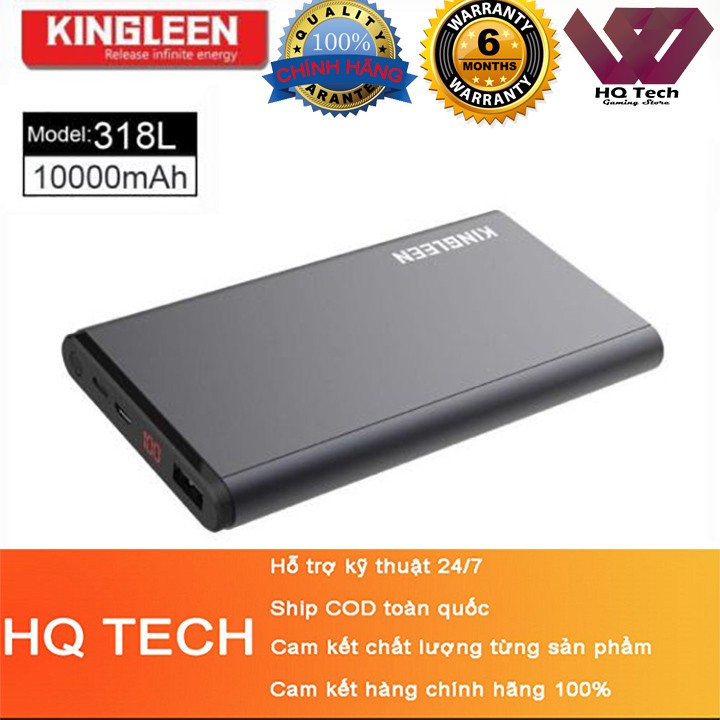 Pin sạc dự phòng 10.000mAh KingLeen 318L