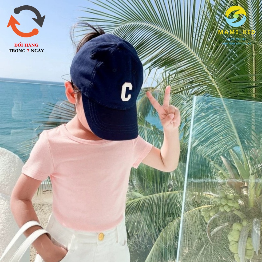 áo phông cho bé gái bé trai sành điệu 12-40kg,chất thun tăm 100% cotton SIÊU CO GIÃN, mamikidN