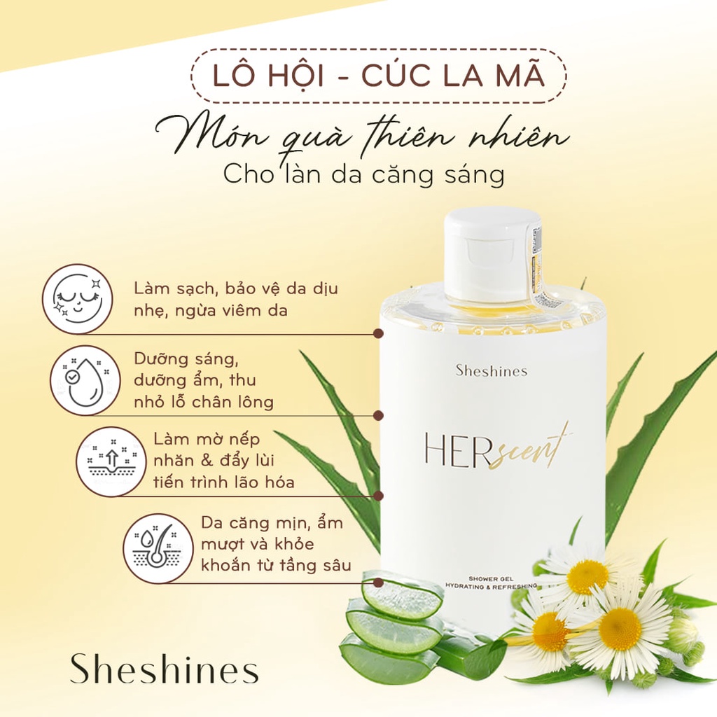 Gel Tắm Dưỡng Da Her Scent Shower Gel 250ml - Cấp ẩm - Sạch da