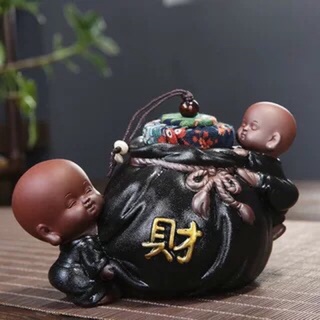 Hủ trà tài lộc - hủ đựng trà