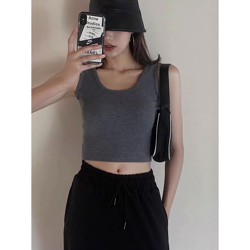 Áo ba lỗ nữ THE MEI 1992 cao cấp - Áo ba lỗ dáng ôm sát nách màu trơn basic chất liệu cotton mềm mịn thoáng mát 2022