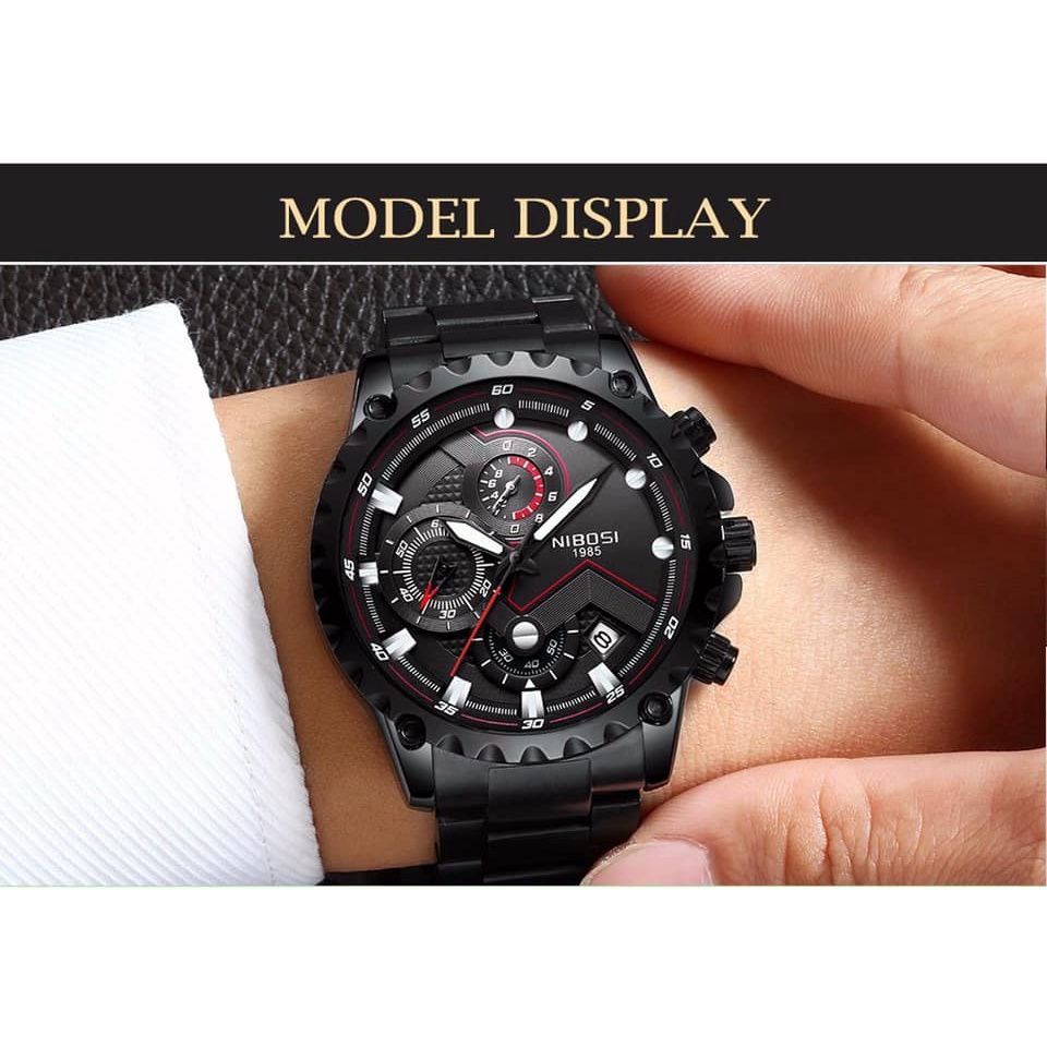 Đồng hồ Nam Nibosi 1985 ⚡FREESHIP⚡ FullBox, có 4 màu | BigBuy360 - bigbuy360.vn