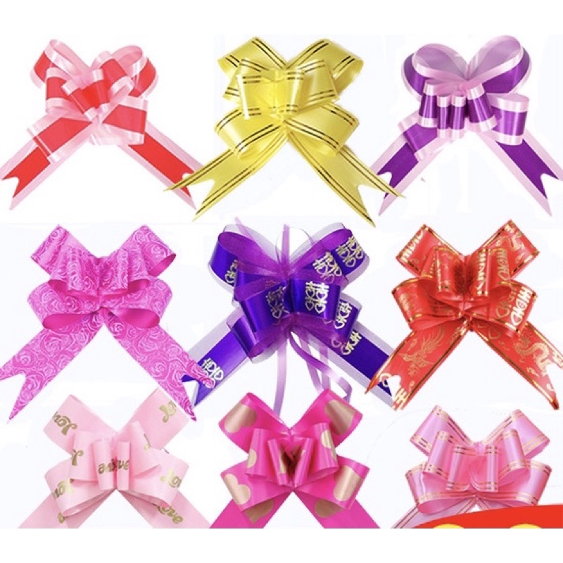 Set 5 Nơ Rút Gói Quà Size 18MM/55MM