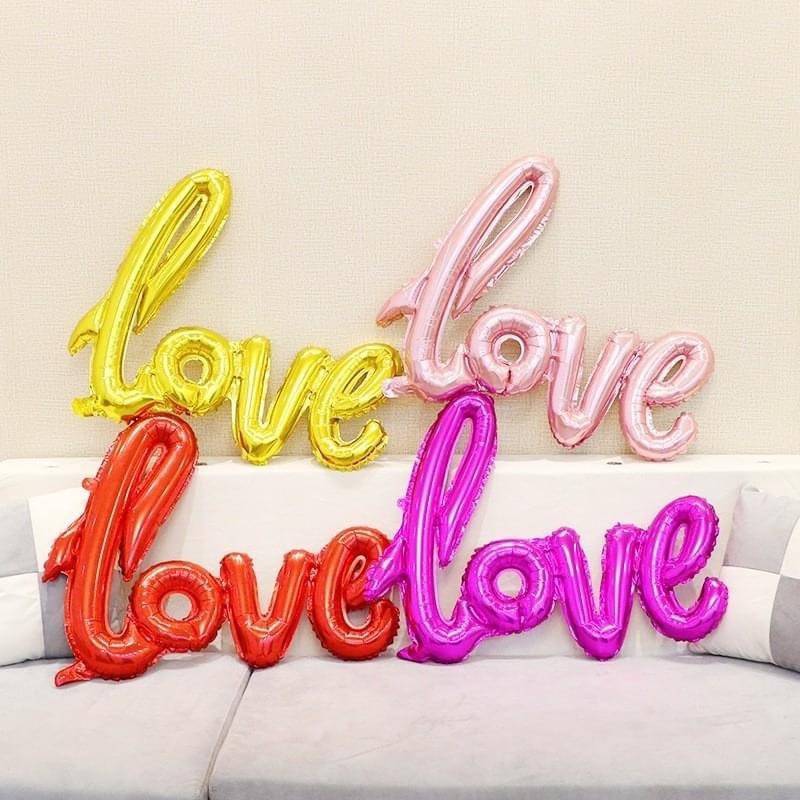 Chữ Love Bong Bóng Trang Trí Tiệc Sinh Nhật, Cưới, Lễ Kỷ Niệm