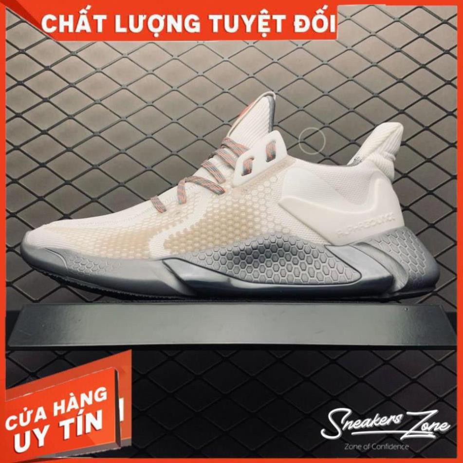 (FREESHI+HỘP+QUÀ) Giày thể thao sneaker nam nữ ALPHABOUNCE INSTINCT M 2020 màu kem đế xám cực đẹp cho nam và nữ