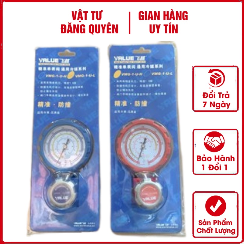 Đồng Hồ Gas Đơn VALUE - Đồng Hồ Nạp Gas Lạnh Đơn VALUE Thấp Áp Cao Áp, Hàng Chính Hãng Cao Cấp