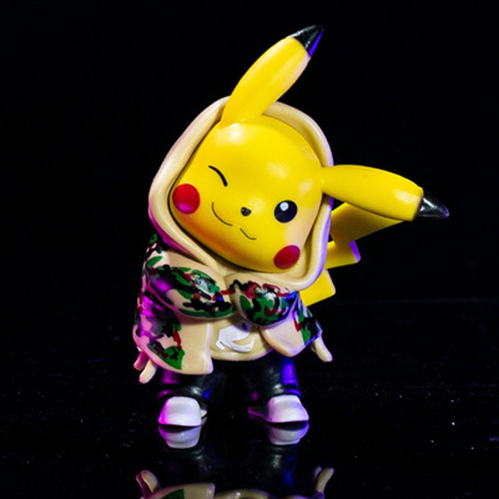 Mô hình hoạt hình pikachu bằng pvc nhiều màu sắc dễ thương cho bé