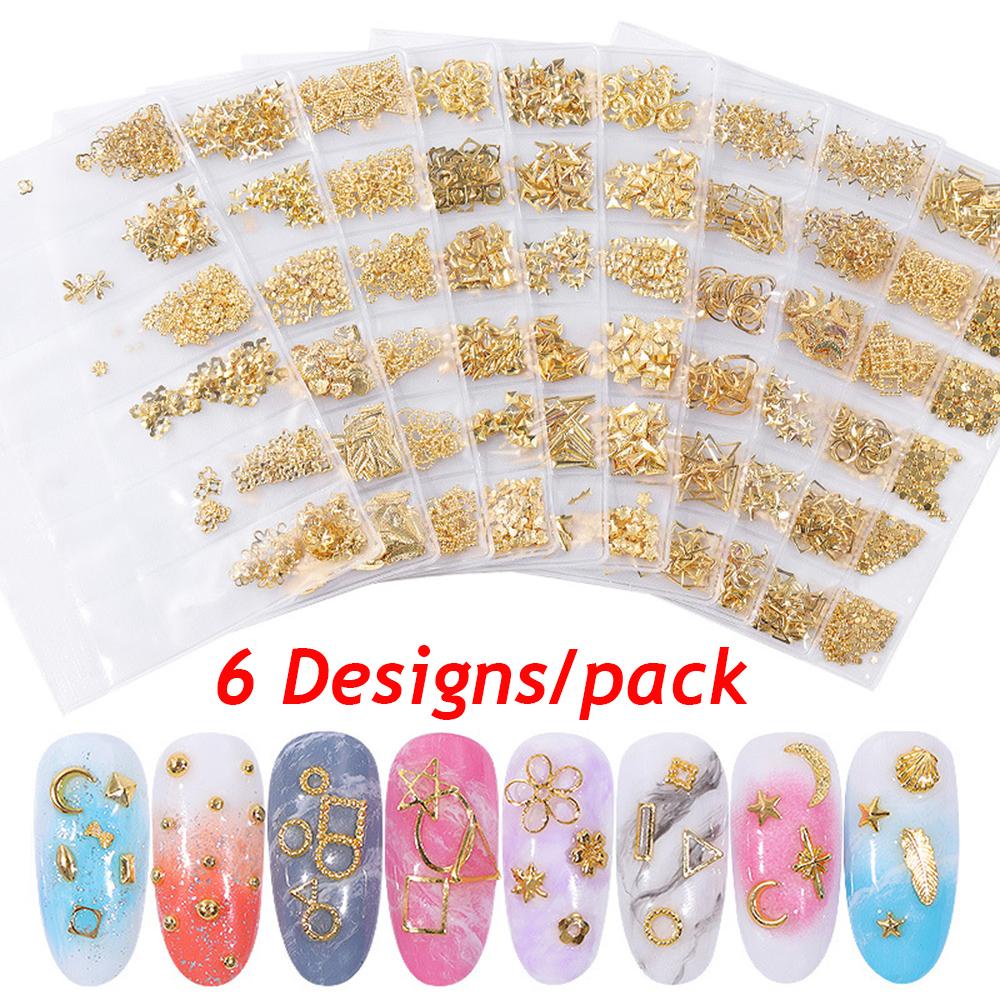 Phụ Kiện Trang Trí Móng Tay Bằng Kim Loại Đính Đinh Tán Thời Trang DIY