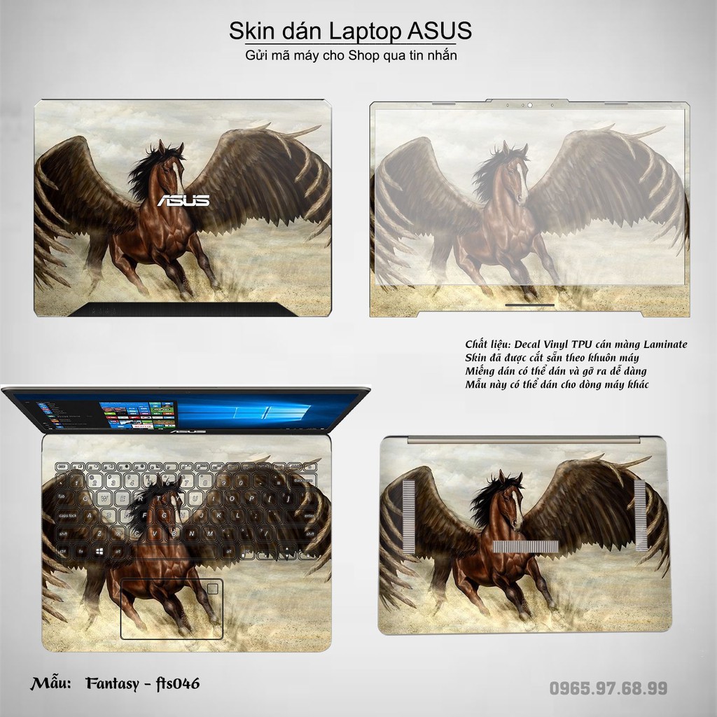 Skin dán Laptop Asus in hình Fantasy _nhiều mẫu 5 (inbox mã máy cho Shop)