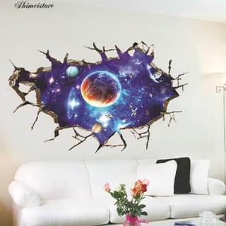 Decal Dán Tường Họa Tiết Vũ Trụ 3D