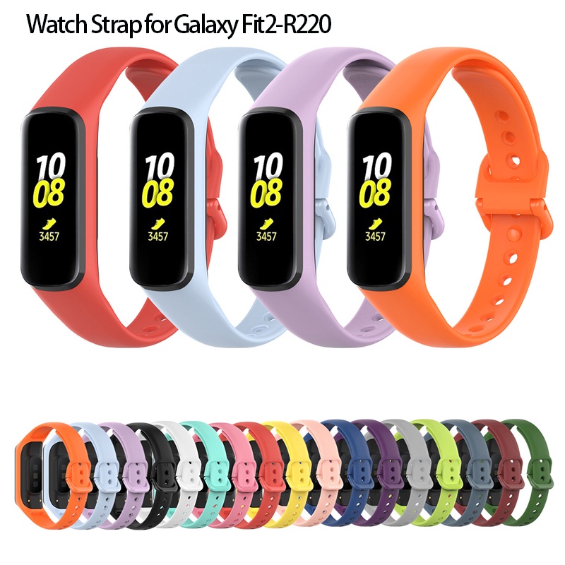 Dây đeo silicon mềm cho Samsung Galaxy Fit2 SM-R220 Vòng đeo tay thay thế cho Samsung Galaxy Fit 2 P