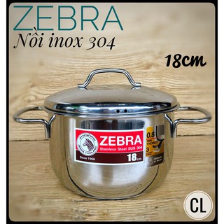 Nồi inox 304 Zebra 18cm+22cm Thái Lan Extreme Infiniti 180820 dày 0.8mm cao cấp tách set
