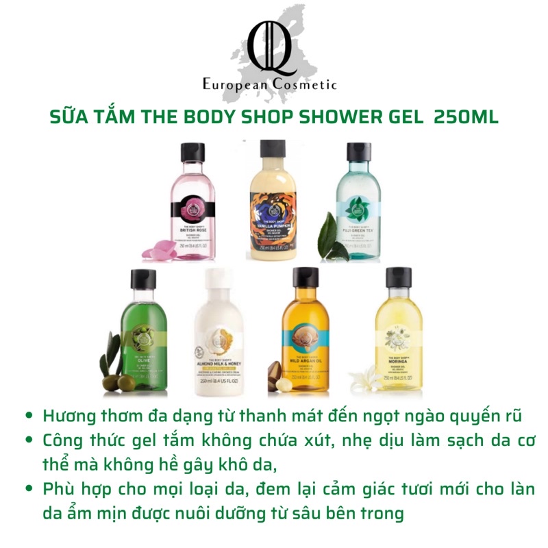 Sữa tắm the body shop 250ml