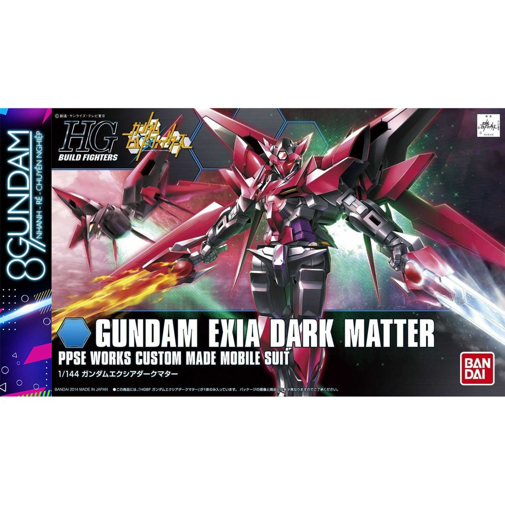 Mô Hình Lắp Ráp Gundam HG BF Exia Dark Matter