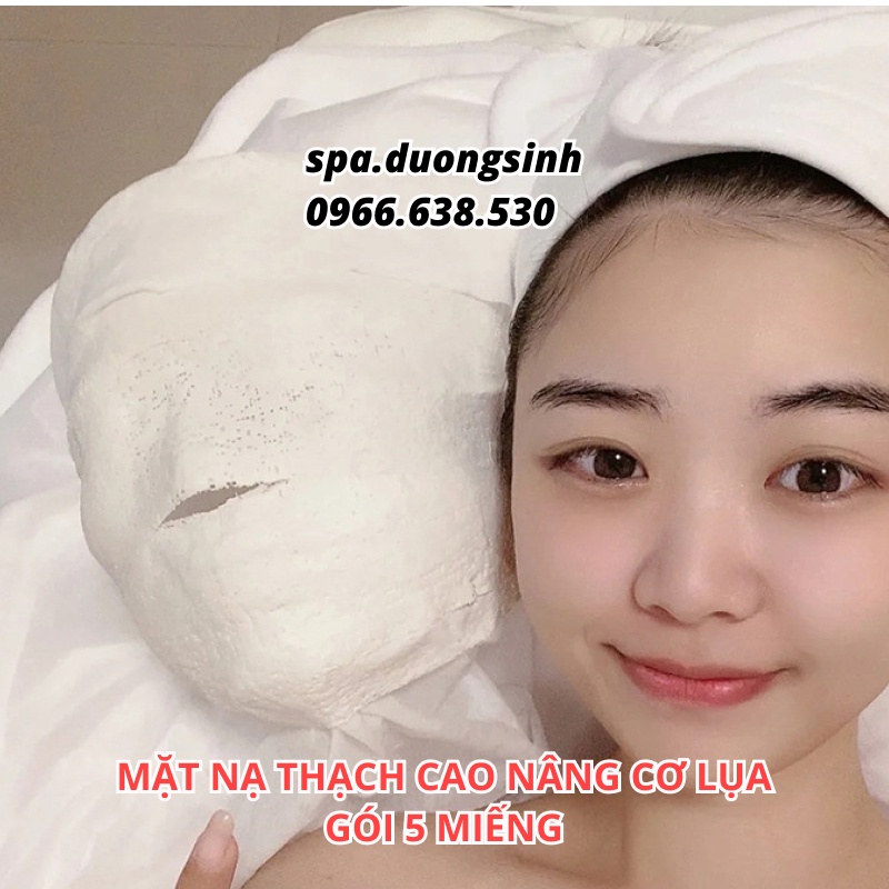 Mặt Nạ Thạch Cao Lụa Nâng Cơ, Mặt Nạ Cứng, Mặt nạ 3D Giúp Căng Da, Thon Gọn Khuôn Mặt - Set 5 miếng