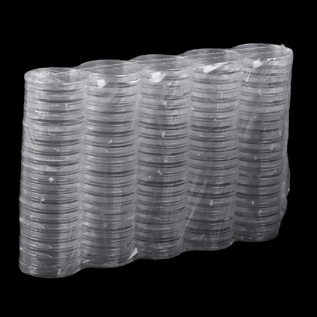 Set 100 Hộp Tròn 27mm Trưng Bày Tiền Xu Tiện Dụng Ốp