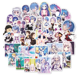 Sticker anime RE:Zero (combo 10-50 sticker, ngẫu nhiên)
