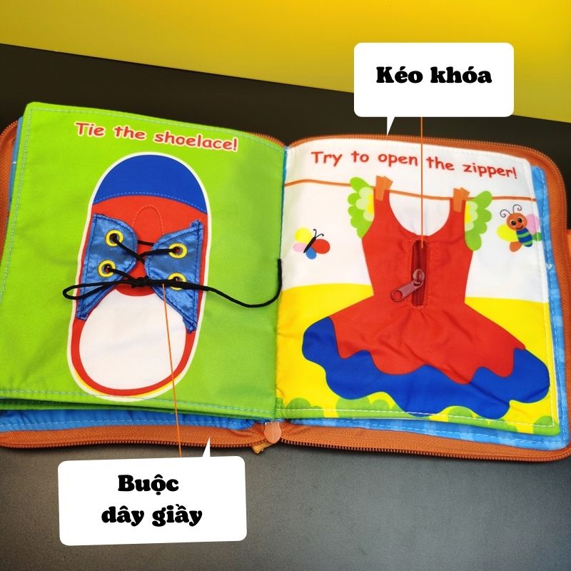 Sách Vải My Lovely Book Luyện Kỹ Năng Cho Bé SV49