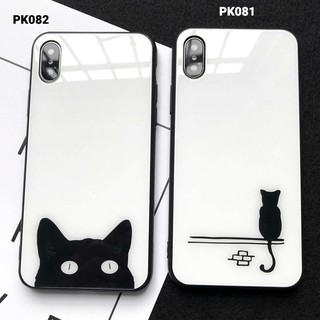 [FSS09JAN-Hoàn 20% xu] ỐP LƯNG kính  đôi mèo đen - IP 6/6S - 6 Plus/ 6S Plus - 7/ 8 - 7 Plus/ 8 Plus - X/ XS/ XS Max