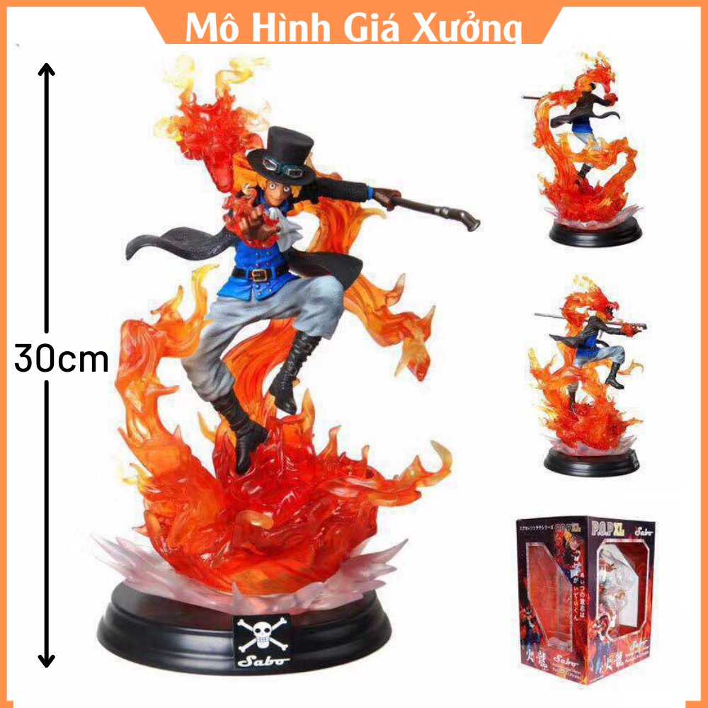 Mô Hình Sabo Cao 30cm - Tổng Tham Mưu Trưởng Của Quân Cách Mạng Trạng Thái Chiến Đấu -Tượng Figure One Piece