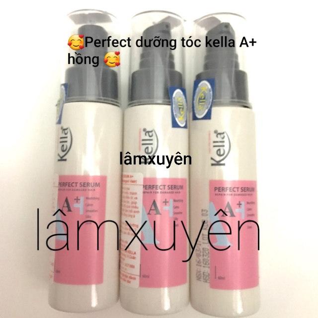 Perfect Serum dưỡng tóc Kella A+ Hồng 60ml😘FREESHIP🍔nuôi dưỡng tóc khỏe ,phục hồi tóc yếu,khô xơ  cung cấp dưỡng chất 😍😍