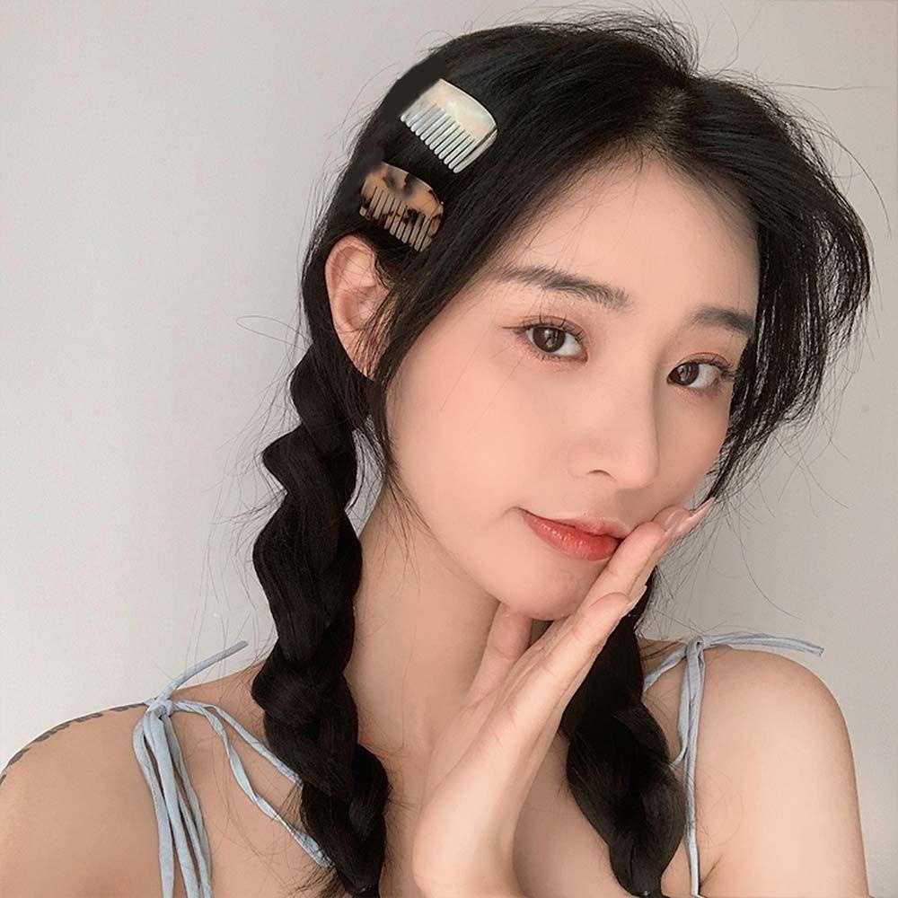 Kẹp Tóc Hình Lược Nhỏ Màu Sắc Kẹo Ngọt Dễ Phối Đồ