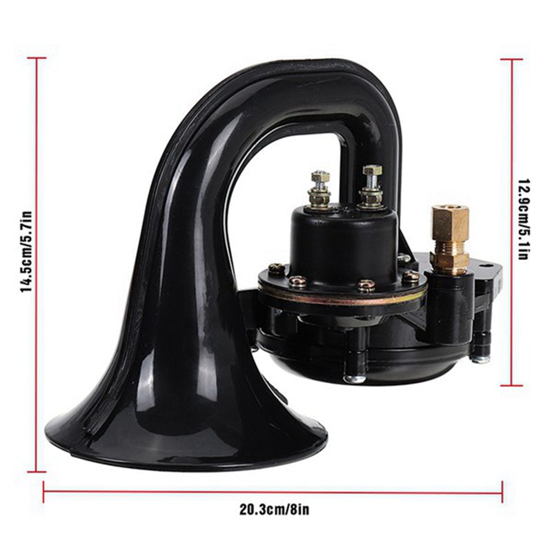 Còi Hơi 12V / 24V Kèm Van Điện Dành Cho Xe Hơi / Xe Tải / Xe Buýt