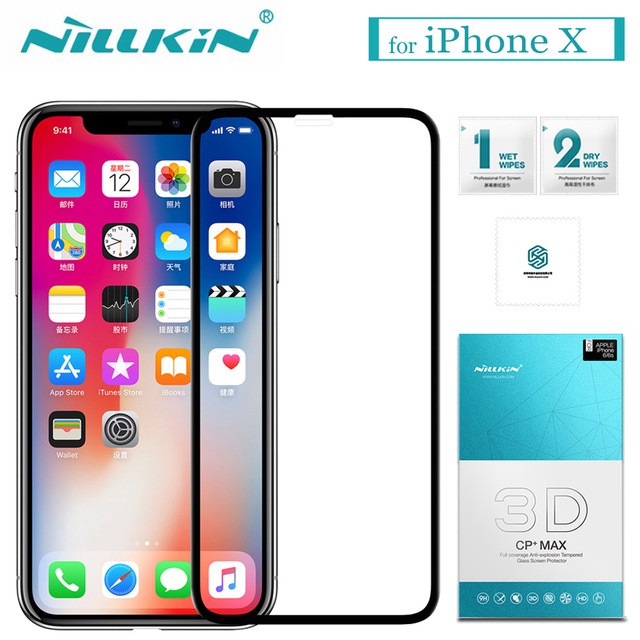 Miếng dán cường lực Full màn hình 3D CP+ MAX Nillkin (7 Plus/ 8 Plus/ iPhone X/ XS/ XS Max)