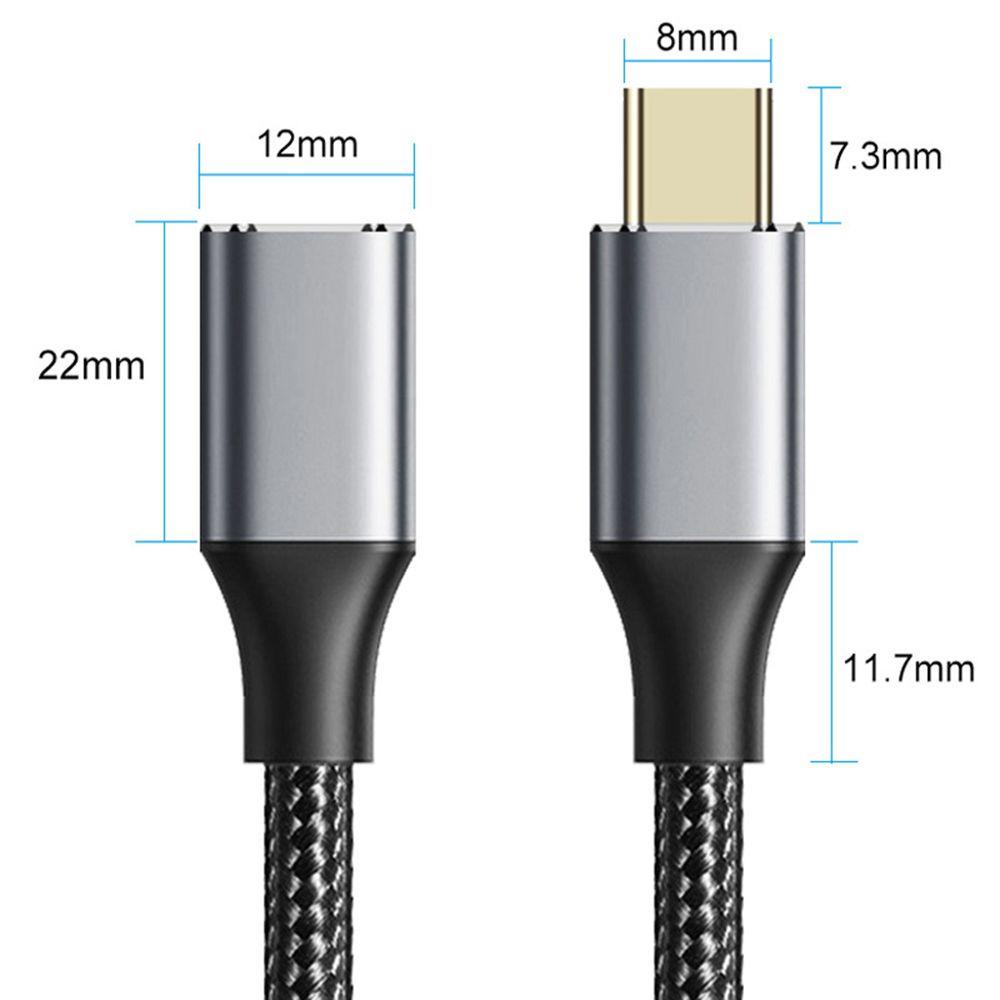 Dây Cáp Nối Dài USB C 5A Đầu Cắm Sang Cổng Cắm Type-C 100W Cho Laptop / Điện Thoại Di Động
