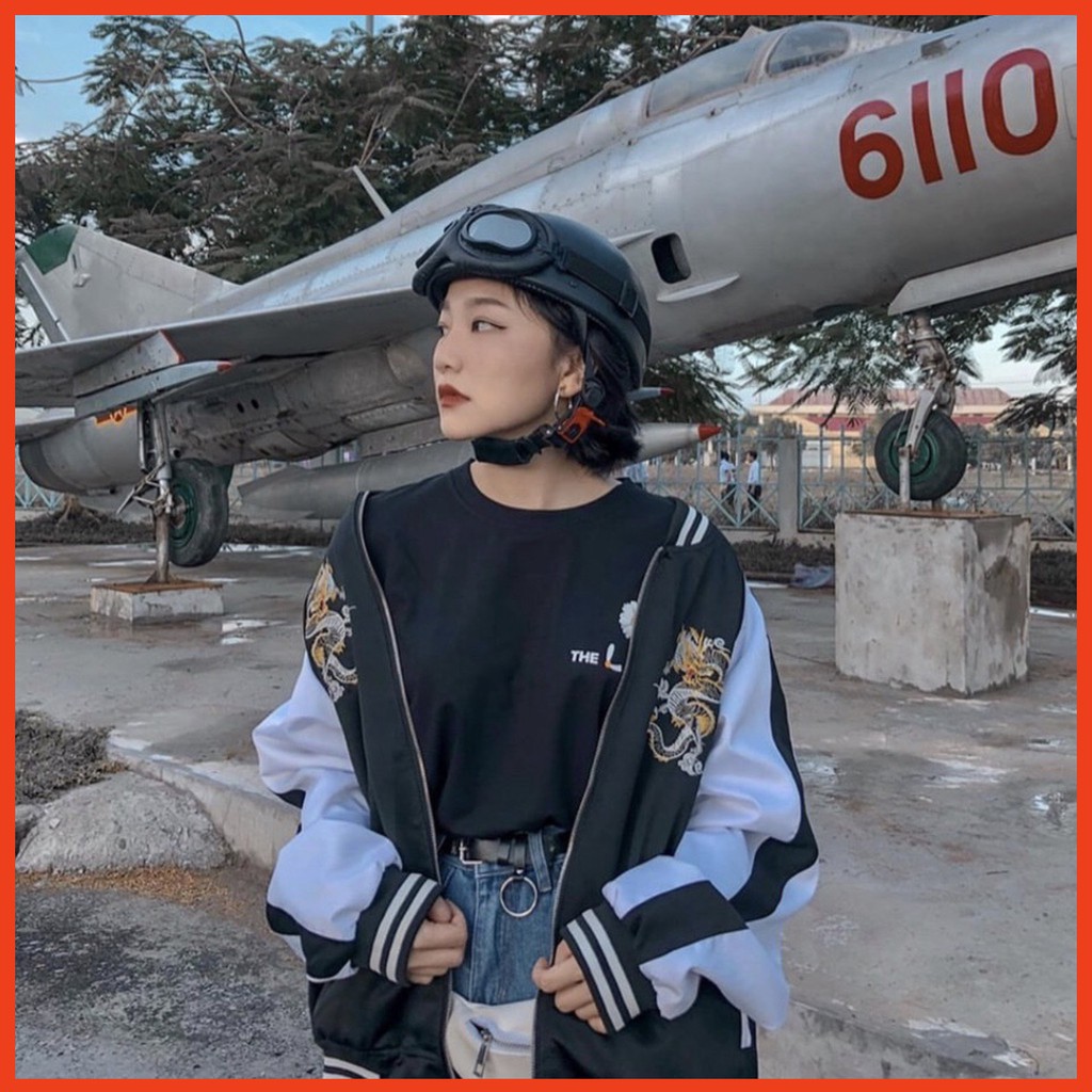 Hot Áo Khoác Dù 2 lớp BOMBER Hình Thêu RỒNG ĐEN DRAGON | BigBuy360 - bigbuy360.vn