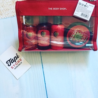 Set dưỡng thể The Body Shop Strawberry Beauty Bag