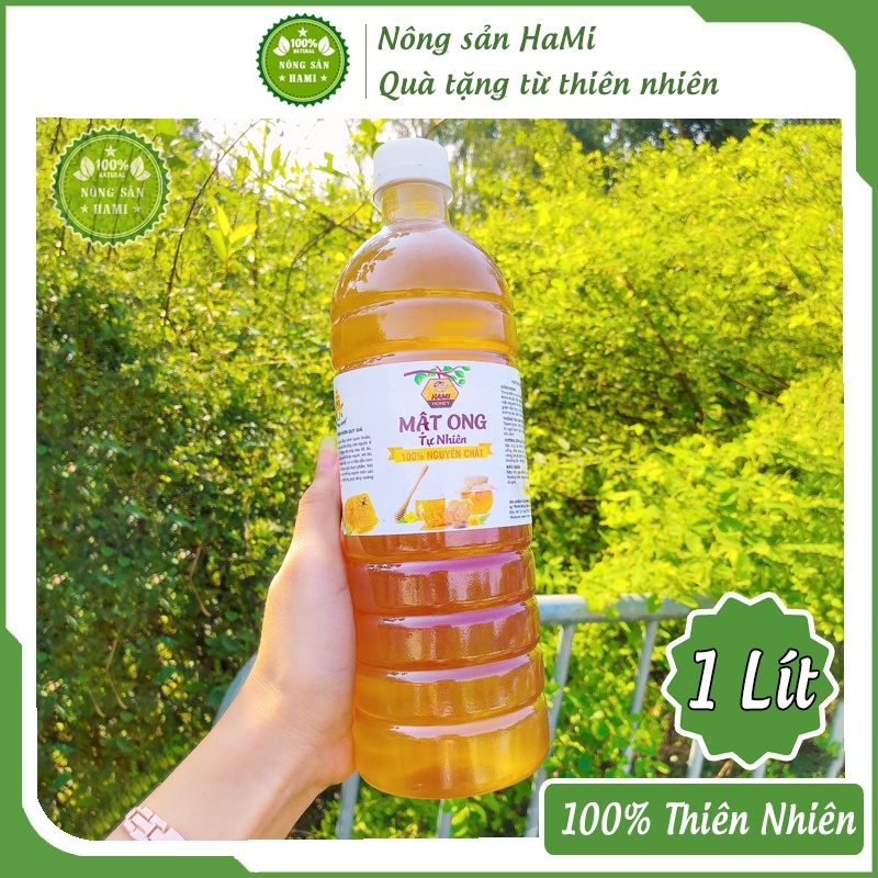 Mật ong hoa cà phê nguyên chất HaMi 1 Lít, đặc sánh, thơm ngon nguyên chất 100% tự nhiên - HSD 2 năm