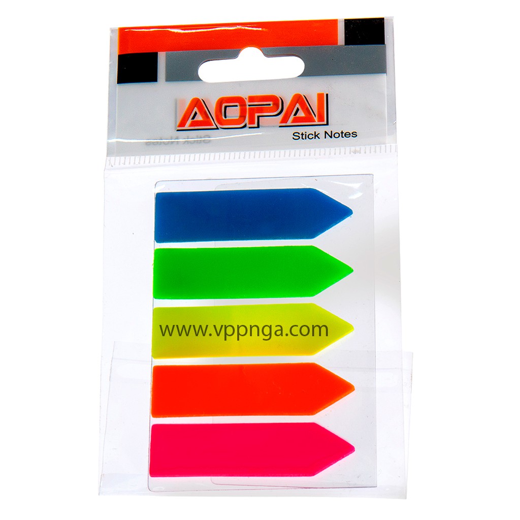 Giấy Note AOPAI (12x45)mm, 5 màu