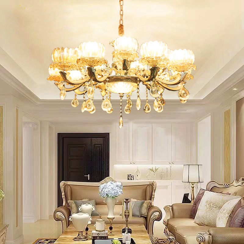 Đèn chùm MONSKY DERSE sang trọng loại 15 tay trang trí nội thất hiện đại - kèm bóng LED chuyên dụng.
